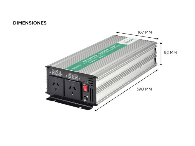 Inversor Onda Pura Corriente Gadnic IV-15 2000w - 5