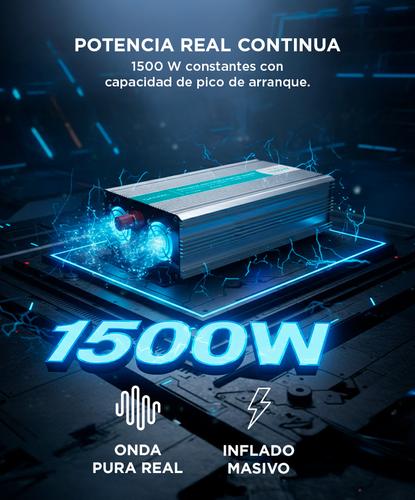 Inversor Onda Pura Corriente 1200w Gadnic IV-12 Digital - 2
