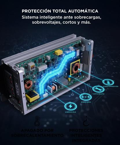 Inversor Gadnic 2500w Pico 5000w 12v 220v Convertidor Ideal Camping Náutica Motorhome - 3