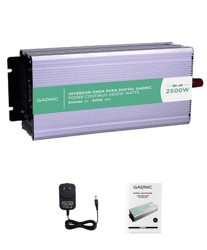 Inversor Gadnic 2500w Pico 5000w 12v 220v Convertidor Ideal Camping Náutica Motorhome - 6