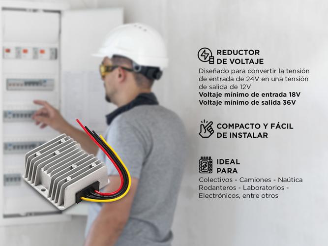 Reductor Convertidor  Conversor De Tensión Gadnic 24v A 12v 20 Amp - 2
