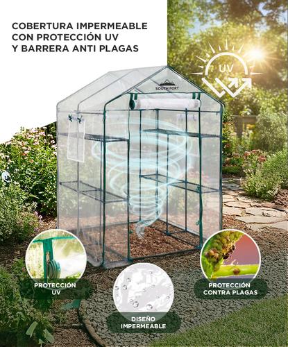 Invernadero South Port By Gadnic INV04 Estructura Acero Indoor Outdoor Cultivo Uv Con Estantes - 3