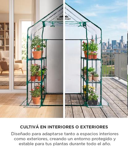 Invernadero South Port By Gadnic INV04 Estructura Acero Indoor Outdoor Cultivo Uv Con Estantes - 4