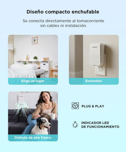 Purificador De Aire Gadnic 3 En 1 Ionizador Hogar Silencioso - 4