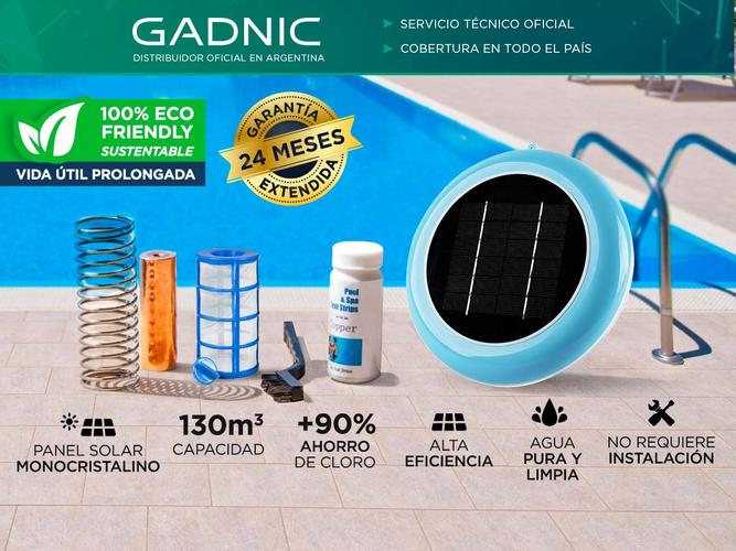 Ionizador Solar Gadnic L130 Antisarro Sustentable 130000Lts  - 1