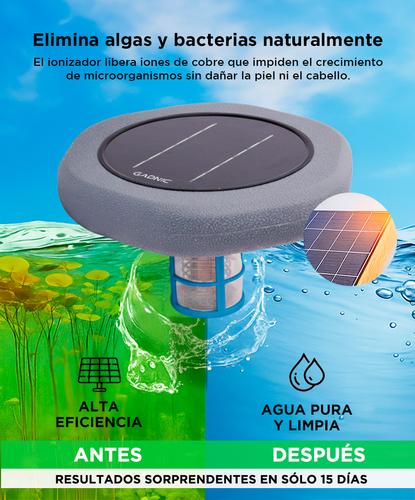 Ionizador Solar Para Piletas Gadnic Panel Monocristalino Libre De Cloro Y Químicos 150000 m³  - 2