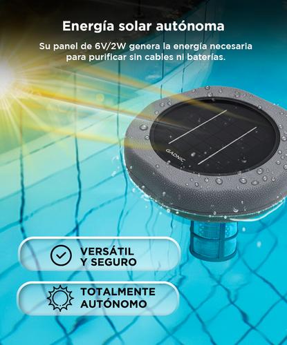 Ionizador Solar Para Piletas Gadnic Panel Monocristalino Libre De Cloro Y Químicos 150000 m³  - 3