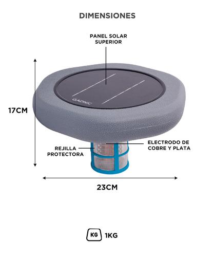 Ionizador Solar Para Piletas Gadnic Panel Monocristalino Libre De Cloro Y Químicos 150000 m³  - 5