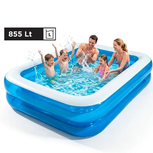 Pileta Inflable Rectangular Gadnic Familiar 855 Lt PVC - 0