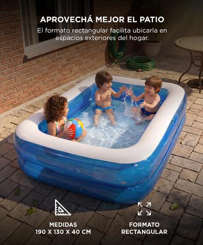 Pileta Inflable Rectangular Gadnic Familiar 1530 Lt PVC - 2