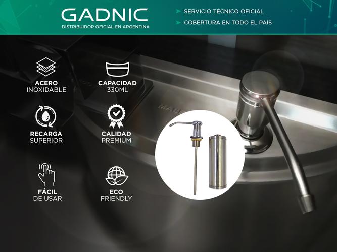 Dosificador De Detergente Gadnic De Acero Inoxidable Para Piletas  Usado - 1