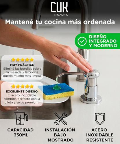 Dosificador De Detergente Gadnic De Acero Inoxidable Para Piletas  - 1