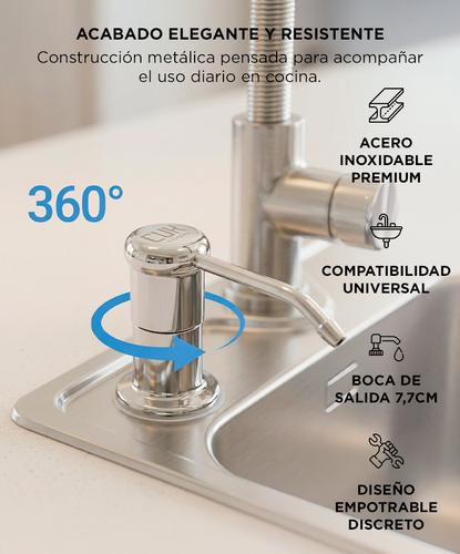 Dosificador De Detergente Gadnic De Acero Inoxidable Para Piletas  - 2