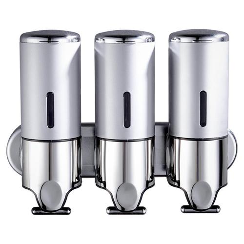 Dispenser Triple de Pared Gadnic Para Jabón Shampoo Crema  - 0