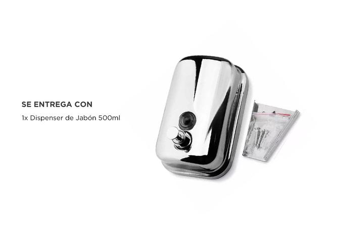Dispenser de Jabon Liquido Gadnic Metalico Baño y Cocina - 4