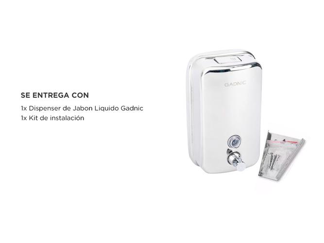 Dispenser de Jabon Liquido Gadnic Metálico 1000ml Baño y Cocina - 4
