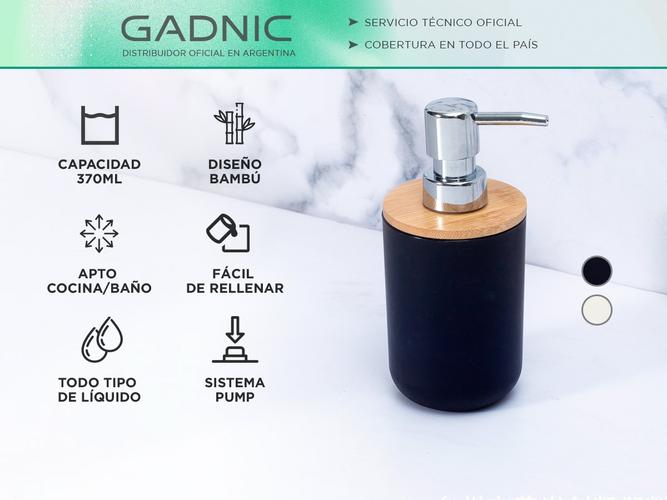 Dispenser de Jabon Liquido Gadnic Dosificador Bamboo  - 1
