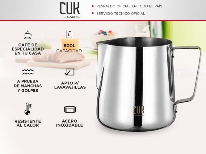 Kit Jarra De Leche Gadnic J600 + Termómetro Barista Con Pinza  - 1