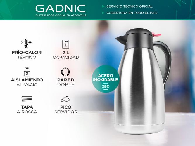 Jarra Térmica Gadnic TERMO1 Acero Inoxidable 2 Lts. - 1