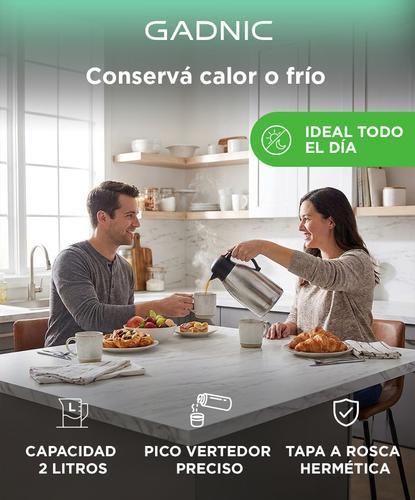 Jarra Térmica Gadnic TERMO1 Acero Inoxidable 2 Lts. - 1