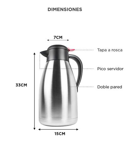 Jarra Térmica Gadnic TERMO1 Acero Inoxidable 2 Lts. - 5