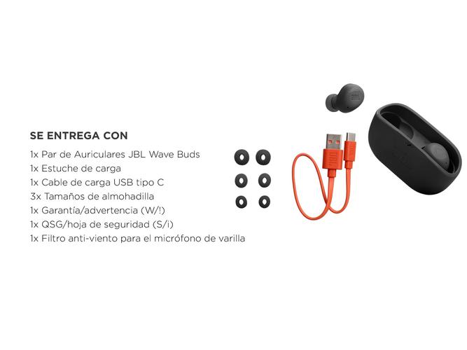 Auriculares JBL Wave Buds - 5