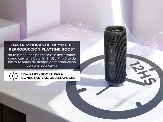 Parlante JBL FLIP 6 Black JBLFLIP6BLKAM - 4
