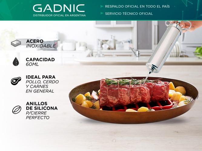 Jeringa Gastronomica Gadnic Inyector De Condimento Adobo  - 1