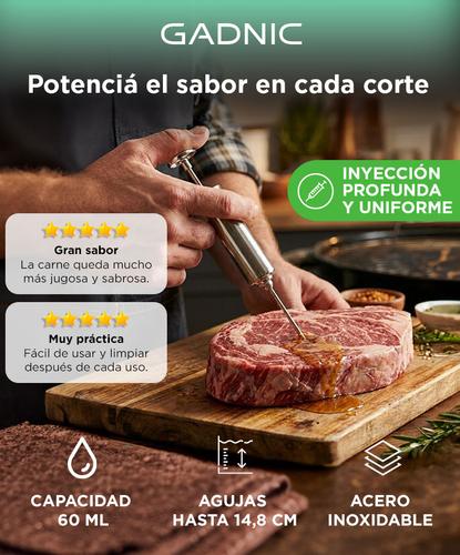 Jeringa Gastronomica Gadnic Inyector De Condimento Adobo  - 1