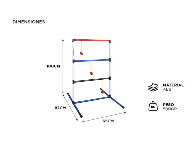 Juego de Lanzamiento de Escalera Gadnic para Interiores y Exteriores - 4