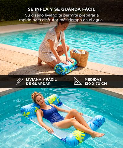 Hamaca de Agua Gadnic Pack x2 Colchoneta Inflable Portátil Pileta - 2