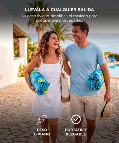 Hamaca de Agua Gadnic Pack x2 Colchoneta Inflable Portátil Pileta - 4