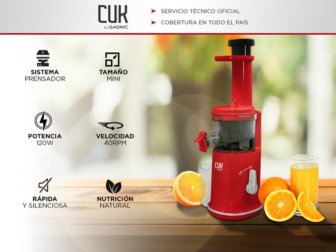 Juguera Eléctrica Slow Gadnic Exprimidora Con Sistema Prensador  - 1