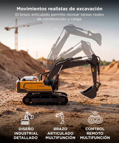 Grua Excavadora RC Gadnic Con Pala Metálica a Control Remoto Recargable - 2