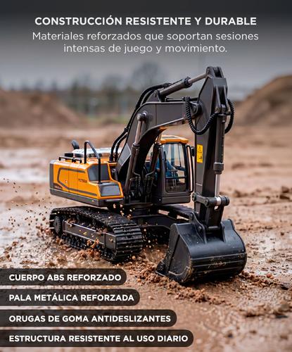 Grua Excavadora RC Gadnic Con Pala Metálica a Control Remoto Recargable - 3