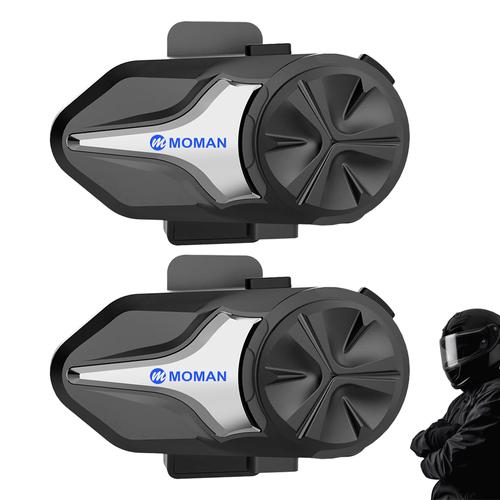 Kit 2 Intercomunicadores Moto Moman CPX Mesh Cancelacion Ruido - 0