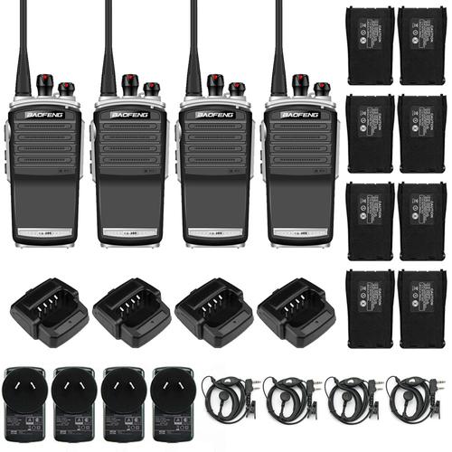 Handy Baofeng KS-305 Profesional Kit x4 5w Hasta 10km + 8 Baterías y 4 Manos Libres - 0