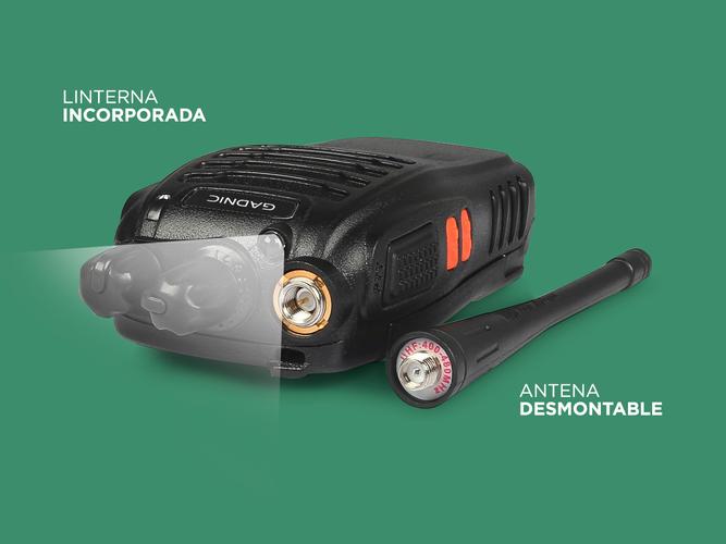  Handy Gadnic WK99U Kit x6 5w 16CH UHF Hasta 10km + Manos Libres - 4