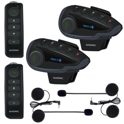 Intercomunicador Moto Gadnic G-800 Kit x2 Bluetooth  - 0