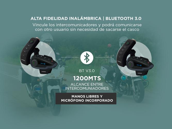 Intercomunicador Moto Gadnic G-800 Kit x4 Bluetooth - 2