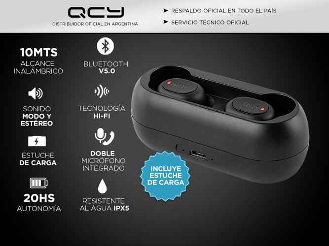 QCY T1C Auricolari Bluetooth TWS Mini | Stereo Accoppiamento Rapido Microfono Integrato