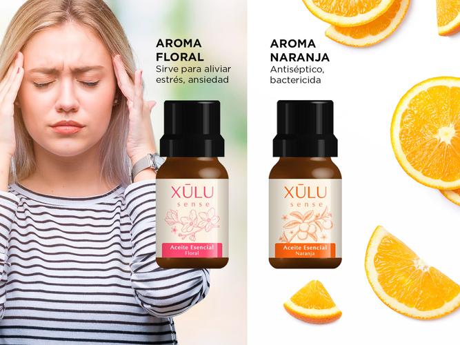 Kit Difusor Difu0001 Aromatizador Luz Led+ Set Aceites ACEITE01 Humidificadores 4 Aromas  - 5