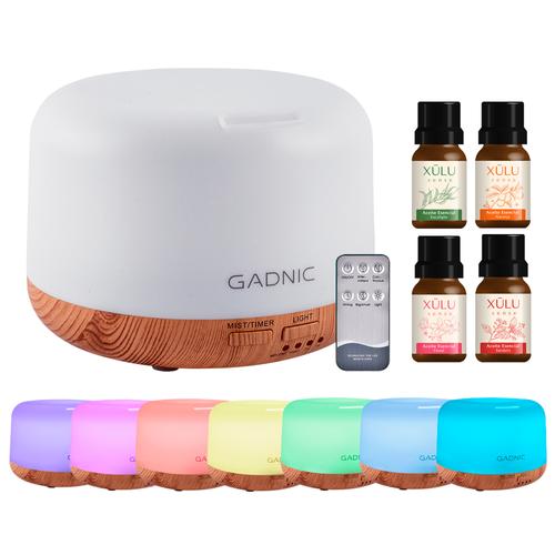 Kit Difusor Difu0002 Bamboo Humificador + Set Aceites XL400 4 Aromas - 0