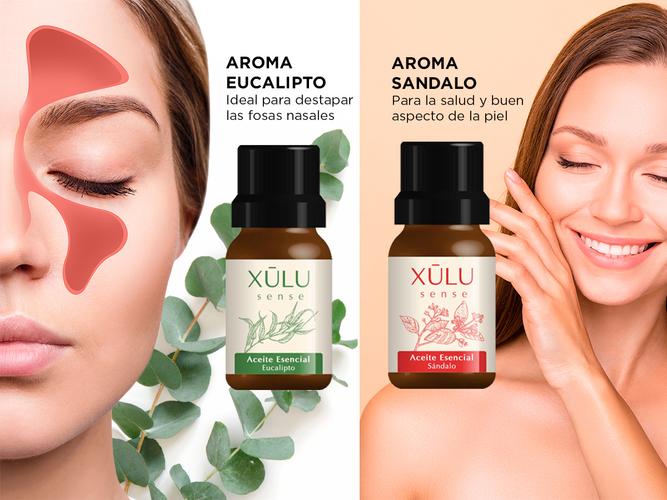 Kit Difusor Difu0002 Bamboo Humificador + Set Aceites XL400 4 Aromas - 4