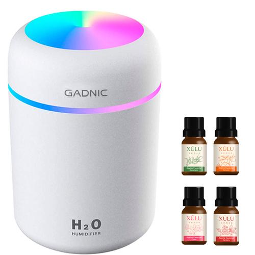 Humificador Gadnic HMD1110 Difusor Aromático + 4 aceites Aromaterapia - 0