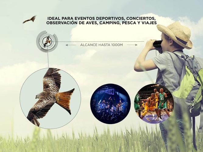 Kit x3 Binoculares Wildstec 30x60 Tamaño Mini Hasta 1000mts Ángulo de 7,2° - 2