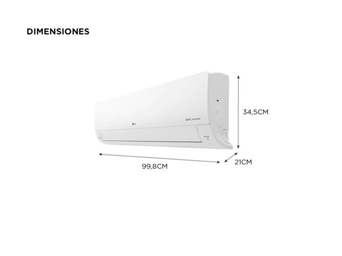 Aire Acondicionado LG Inverter Dualcool WiFi Frío/Calor 6000 Frigorías Efic A - 4