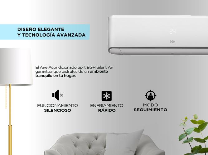 Aire Acondicionado BGH On Off Split FrioCalor Silent Air 3300W BS35WCAU Outlet - 3