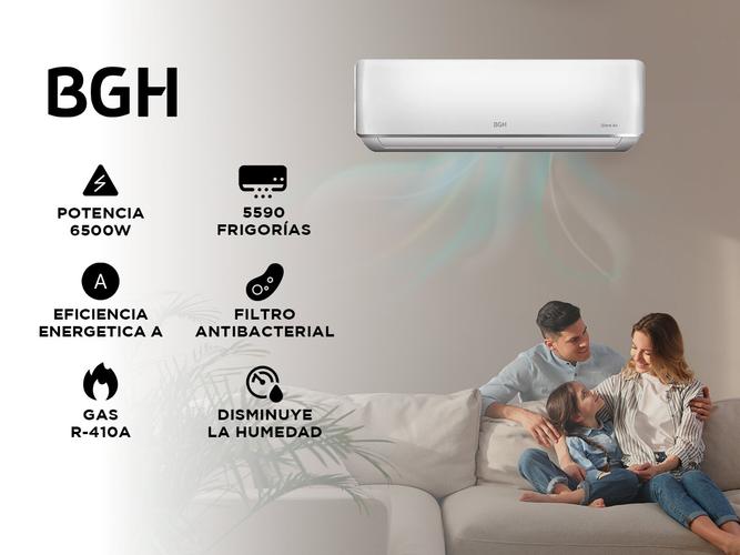Aire Acondicionado BGH Inverter Split Frio/Calor Silent Air 6500W BS65WCCR - 1