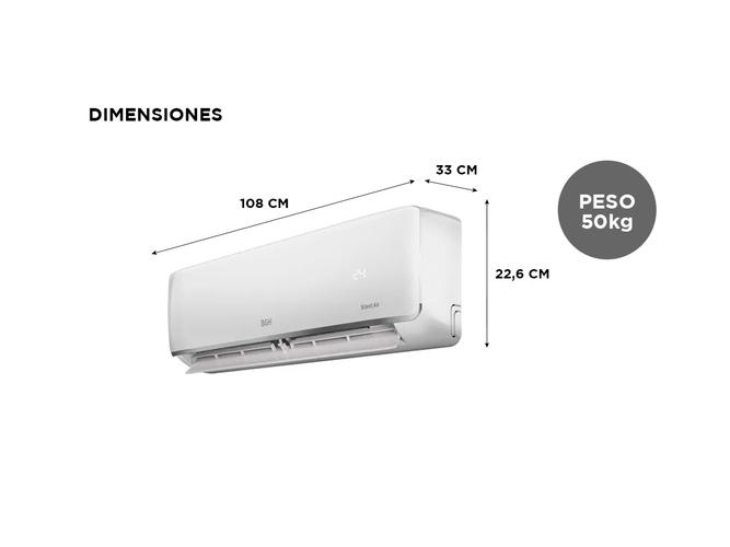 Aire Acondicionado BGH Inverter Split Frio/Calor Silent Air 6500W BS65WCCR - 4